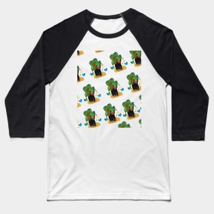 Little cute bear in pattern Baseball T-Shirt